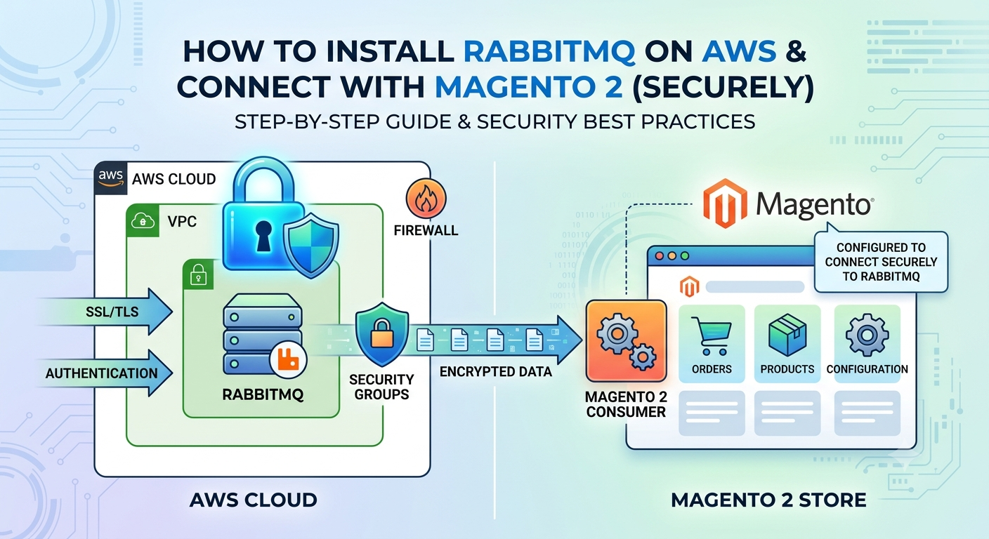 How to Install RabbitMQ on AWS and connect with Magento2 and also Keep rabittmq secure